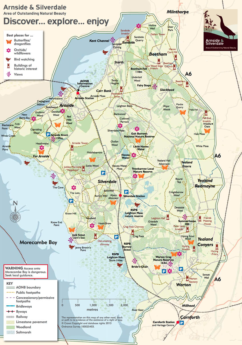 AONB Map Arnside Silverdale AONB Arnside Silverdale AONB