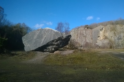 The Shelter Stone in Trowbarrow Local Nature Reserve