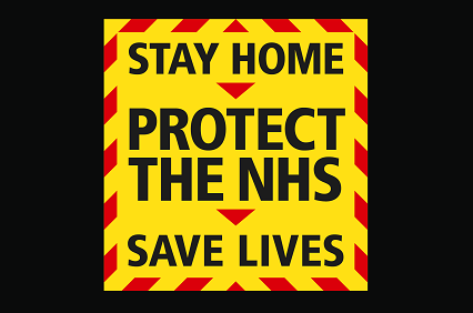 Government Stay Home Protect the NHS Save lives message