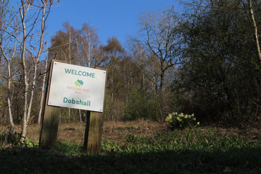 Entrance Sign Dobshall Wood Higher Gate